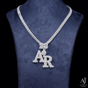Custom Letter Moissanite Pendant 925 Sterling Silver Rhodium/Gold Plated Iced Out Charm Jewelry for Unisex Party Gift - Product Image 4