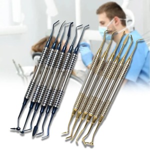 BAFA SURGICAL INSTRUMENTS Juego de 6 piezas para relleno de resina compuesta dental, herramienta ergonómica con mango grueso y cabeza chapada en titanio - Product Image 4