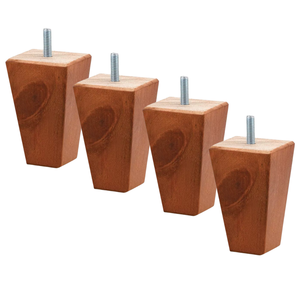 Durable Square Shape Wooden Sofa Legs Premium Solid Wood Furniture Replacement Feet for Living Room Seating Collections - Product Image 1