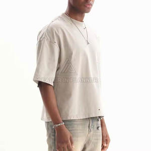 เสื้อยืดดิสเทรสขายส่ง เสื้อยืดลำลองสำหรับผู้ชาย ใส่ได้ในฤดูร้อน เสื้อยืดดิสเทรสขายออนไลน์ - Product Image 3