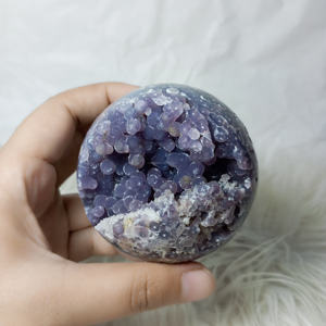Vente en gros de haute qualité naturelle indonésienne raisin agate sphère forme pierres précieuses artisanat cristal de guérison taille 5 cm - Product Image 5