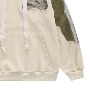 Hoodie délavé à marque privée pour les marques e-commerce, en coton molletonné sur mesure, coupe oversize, faible MOQ - Product Image 4