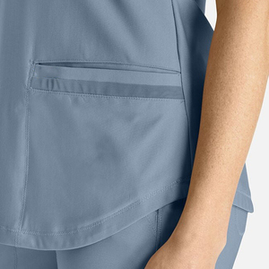 Ensemble de blouses médicales pour femmes, multi-poches, extensibles, uniforme d'hôpital, logo personnalisé, fournisseur de blouses OEM - Product Image 5