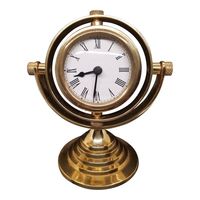 Horloge de table vintage en métal sur mesure, prix d'usine, bronze antique, horloge décorative de bureau silencieuse sans tic-tac, horloge de cheminée pour la décoration