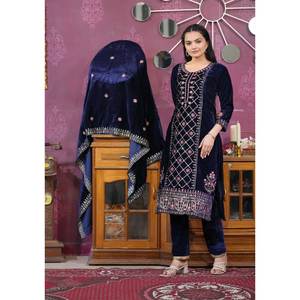 Ensemble de costume de soirée pour femmes de créateur avec broderie de sequins - Product Image 2