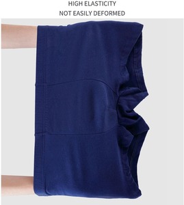 Calzoncillos bóxer para hombre, de algodón puro, cintura alta, ropa interior suave y agradable para la piel, calzoncillos bóxer sólidos - Product Image 2