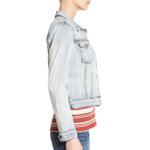 Veste en jean pour femme, style gothique urbain, respirante, grande taille, avec boutons et ceinture, pour l'hiver, vente en gros - Product Image 3