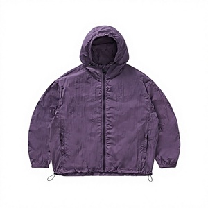 เสื้อแจ็คเก็ตพัฟเฟอร์มีฮู้ดสำหรับผู้ชาย สีเขียวมะนาว ป้องกันลม ปิดด้วยซิป สวมใส่สบายๆ ในฤดูใบไม้ร่วง บุด้วยโพลีเอสเตอร์ ทรงปกติ - Product Image 3