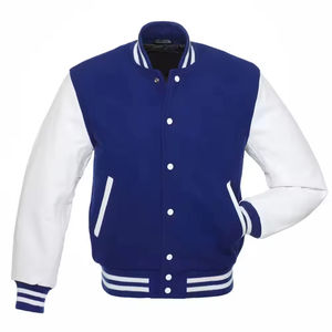 Chaquetas Varsity de Invierno para Hombre a Precio de Mayoreo, Chaqueta Varsity con Mangas de Cuero para Hombre - Product Image 3