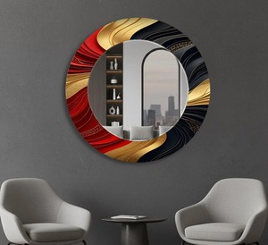 <b>Round</b> Handmade Bone Inlay Wall <b>Mirror</b> Home Decor Modern <b>Mirror</b> for Living Room Entryway or Bedroom From REHMAN CRAFT - Product Image 3
