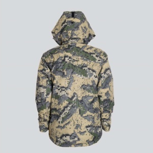 Veste de chasse pour homme en polyester camouflage, tissu sergé extensible, résistante à l'eau, coupe-vent, avec rembourrage en duvet de canard blanc - Product Image 6