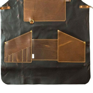 Delantales de Barbacoa Profesionales Personalizados con Logotipo para Hombre, Delantales de Cuero sin Mangas de Alta Calidad, Reutilizables, Nuevo Modelo en Oferta - Product Image 6