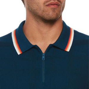 Quarter Zip Men's Lightweight Casual Short Sleeve Knitted Zipper <b>Collar</b> <b>T</b>-<b>Shirt</b> Sportswear Summer Pullover Quarter Zip <b>T</b>-<b>Shirts</b> - Product Image 6
