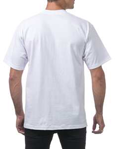Camiseta Blanca para Hombre, Corte Regular, 100% Algodón, Cuello Redondo, Informal, Verano, Básica, Personalizable, Etiqueta Privada, Secado Rápido, Manga Corta - Product Image 4