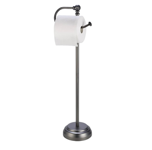 Stylish Metal Modern Handmade Multifunctional Paper Towel Holder Free Standing Floor Stand Storage for Bathroom - Product Image 4
