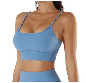 เสื้อชั้นในกีฬาไร้ตะเข็บคอกลมสำหรับผู้หญิง คุณภาพสูง ผลิตตามสั่ง ขายส่ง สำหรับออกกำลังกายและฟิตเนส - Product Image 1