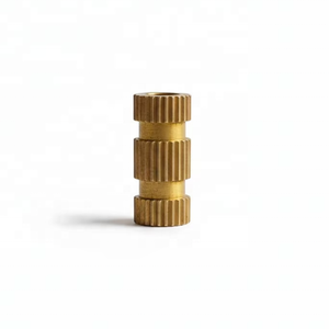 Insertos Roscados de Latón Personalizados OEM M3 M5 M8, Inserto Moleteado Termofijable para Moldeo por Inyección de Plástico e Instalación Ultrasónica - Product Image 5