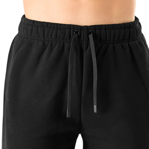 Unisex <b>Black</b> Fleece Jogger <b>Pants</b> Cotton Blend Elastic Cuff Sweatpants Casual Training OEM Custom Bulk Supply - Product Image 5