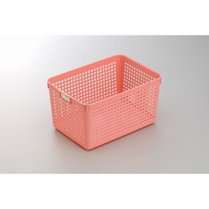 Cesto di stoccaggio verticale nome Inomata B5 in colore rosa - Product Image 1
