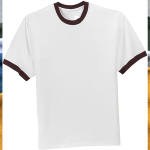 เสื้อยืดแบรนด์คุณภาพสูง เสื้อยืดเปล่า 250gsm ขายส่ง วัสดุโพลีเอสเตอร์/คอตตอน รับสั่งพิมพ์ลาย แขนสั้น สำหรับผู้ชาย - Product Image 6