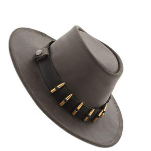 Sombrero Vaquero Unisex con Frente Plegado, Ala Ancha, Rayas Invernales, Colores Personalizados, Logotipo, para Viajes, Pesca, Actividades al Aire Libre, Fiestas, Casual - Product Image 1