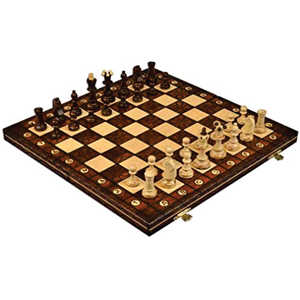 Jeu d'échecs en bois de luxe fait main, plateau pliable portable, pièces d'échecs sculptées à l'ancienne, jeu de société familial classique, vente en gros de jeux d'échecs - Product Image 1