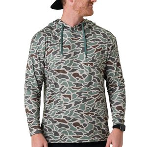 เสื้อฮู้ดกันแดด UPF 50+ แขนยาวสำหรับผู้ชาย เสื้อตกปลาสำหรับผู้ชาย ป้องกันรังสียูวี มีฮู้ดสำหรับเดินป่า วิ่งออกกำลังกาย ระบายเหงื่อได้ดี - Product Image 1