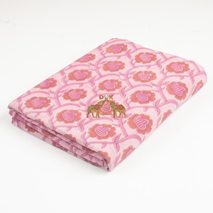 Nueva Colección de Tela de Algodón 100% Ecológica, Ligera, con Estampado Dabu, Diseño Floral, Teñido con Tintes Vegetales Naturales - Product Image 5