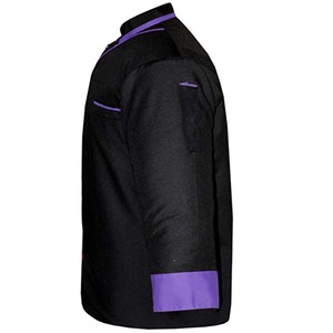 Veste de chef professionnelle sur mesure à manches longues, veste de cuisine avec broderie de logo personnalisé, uniforme de restaurant, vêtements de travail culinaire en coton - Product Image 4