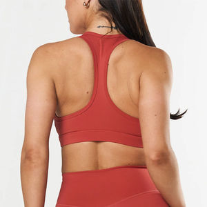 Soutien-gorge de sport uni à dos nageur, séchage rapide, pour femme, avec logo personnalisé OEM, idéal pour la gym, le fitness et le yoga - Product Image 3