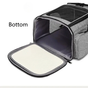 Pet <b>Backpack</b> Carrier Mesh Zipper Closure Breathable For <b>Cats</b> - Product Image 2
