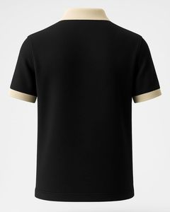 Polo en coton poly pour homme, coupe classique, col contrastant, prix d'usine, vente en gros, tissu lourd et durable pour vêtements de travail - Product Image 1