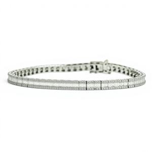 DEF Color VS VVS Clarity IGI Certified Diamond Tennis Bracelet 14K 18K <b>Solid</b> <b>Gold</b> Lab Grown Diamonds Eternity Diamond Bracelet - Product Image 3