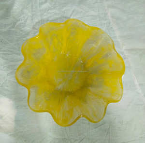 ชามสลัด จานผลไม้ ถาดเสิร์ฟ แก้วโบโรซิลิเกตทรงสี่เหลี่ยมสีเหลืองอำพัน สำหรับใส่ซอสจิ้มหรืออาหารในงานปาร์ตี้ - Product Image 2