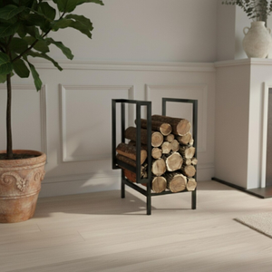 Metal Firewood <b>Holder</b> Rack Garden Outdoor Decor Firewood Rack Fireplace <b>Holder</b> Indoor Outdoor Firewood Storage Stand - Product Image 5