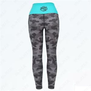 Blaze combat porter solide taille élastique Yoga Leggings taille haute bout à bout respirant Gym Yoga pantalon boucle poche croisé taille - Product Image 2