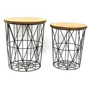 Custom Handmade Metal Nesting Table Set with Premium Powder Coating for Boutique Furniture Collections - Product Image 3