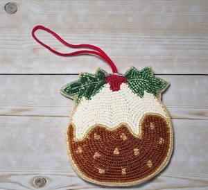 Décoration murale ethnique indienne artisanale en forme de Zari avec broderie de perles pour festivals, maison et temple - Product Image 1