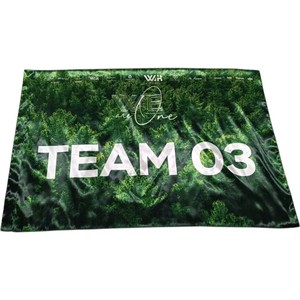 Bandera Promocional con Forma de Pluma, Impresión Digital, Duradera, de Poliéster y Aluminio, del Consejo Contra el Cáncer - Product Image 2