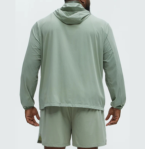 Ensemble court d'hiver sur mesure pour homme, style urbain, haute qualité, respirant, en polyester/nylon, coupe-vent, survêtement 2026 - Product Image 3