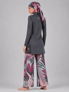 Traje de Baño Burkini Modesto Informal de 2 Piezas para Mujeres Musulmanas, Talla Grande, Ecológico, de Poliéster/Nailon Lavado, Servicio OEM - Product Image 6