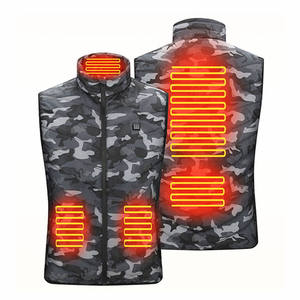 Gilet chauffant rechargeable pour homme Gillet, 12V 7.4V 5V, pour la chasse hivernale, veste matelassée camouflage, vêtements de moto - Product Image 4