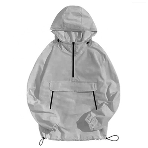 Chaqueta Anorak Cortavientos de Poliéster 100% con Media Cremallera para Hombre 2025 – Chaqueta Pullover Cómoda Personalizada para Correr - Product Image 3