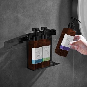 Support mural double en acier inoxydable pour 3 distributeurs de savon liquide – Organisateur moderne pour salle de bain et douche d'hôtel - Product Image 2