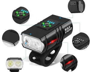 Luz Delantera <span class=keywords><strong>para</strong></span> Bicicleta <span class=keywords><strong>LED</strong></span> <span class=keywords><strong>T6</strong></span> de <span class=keywords><strong>1000LM</strong></span>, <span class=keywords><strong>Recargable</strong></span> por USB, de Aleación de Aluminio, Luz Alta, <span class=keywords><strong>Impermeable</strong></span>, <span class=keywords><strong>Lámpara</strong></span> de Ciclismo - Product Image 1