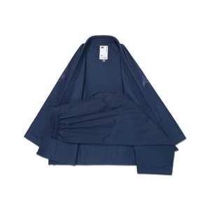 Chaqueta y Pantalones de Algodón Twill Color Azul Marino Perla de Primera Calidad, 450 GSM, Kimonos 2026 - Product Image 1