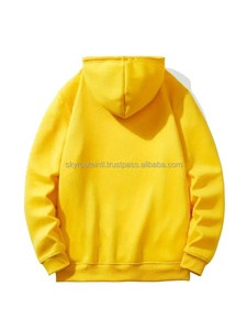 Hot Search Sweat à capuche d'hiver doublé 100% coton pour hommes coupe surdimensionnée avec sérigraphie numérique et soie sweat à capuche à motif solide - Product Image 2