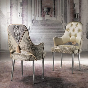 Juego de Comedor de Lujo Europeo, Mesa Rectangular para 8 Personas con Cubierta de Vidrio, Negro y Dorado, Artístico, Madera de Caoba Sólida, Muebles para Villa - Product Image 6