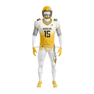 Ensemble de maillots de football américain professionnel Logo personnalisé Nom de l'équipe Impression par sublimation complète OEM ODM Prix d'usine - Product Image 5