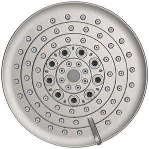Soffione Doccia Fisso da 5 Pollici ad Alta Pressione con 6 Impostazioni di Spruzzo, Finitura Nichel Spazzolato, Regolabile e Anti-Intasamento, Accessorio per Cabina Doccia - Product Image 2